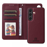 Betopnice Samsung Galaxy S25 Etui med Aftageligt Cover 005 Rød