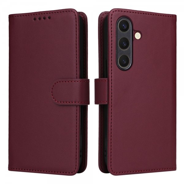 Betopnice Samsung Galaxy S25 Etui med Aftageligt Cover 005 Rød