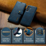 Dg.Ming Samsung Galaxy S25 Etui med Aftageligt Cover Blå