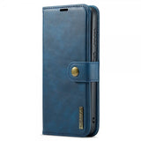 Dg.Ming Samsung Galaxy S25 Etui med Aftageligt Cover Blå