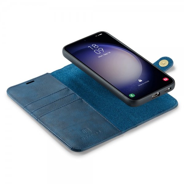 Dg.Ming Samsung Galaxy S25 Etui med Aftageligt Cover Blå