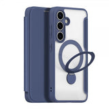Dux Ducis Samsung Galaxy S25 Cover Skin X Pro Series Støtteben MagSafe Blå
