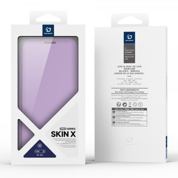 Dux Ducis Samsung Galaxy S25 Cover Skin X Pro Series Støttefod MagSafe Lilla