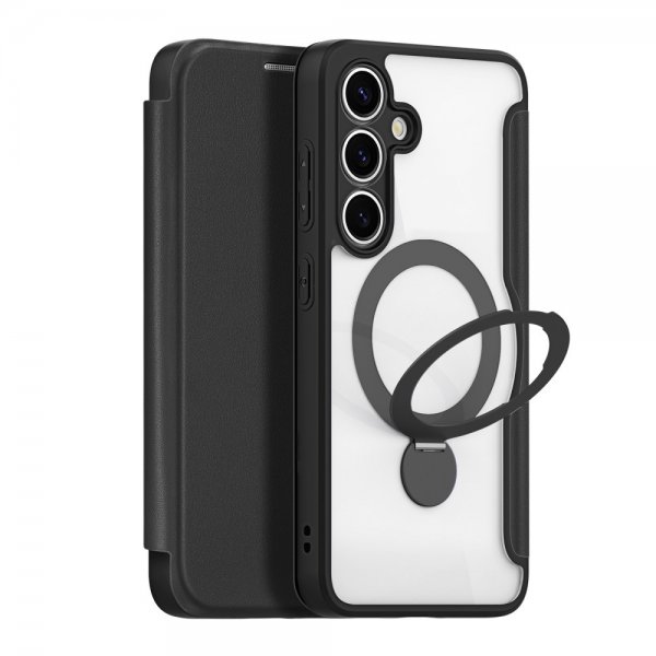 Dux Ducis Samsung Galaxy S25 Fodral Skin X Pro Series Kickstand MagSafe Sort