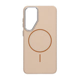 Samsung Galaxy S25 Cover Kulfibermønster MagSafe Guld