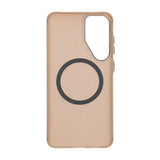 Samsung Galaxy S25 Cover Kulfibermønster MagSafe Guld