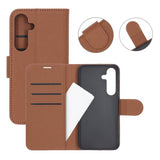 Samsung Galaxy S25 Etui med Kortlomme og Stativfunktion Brun