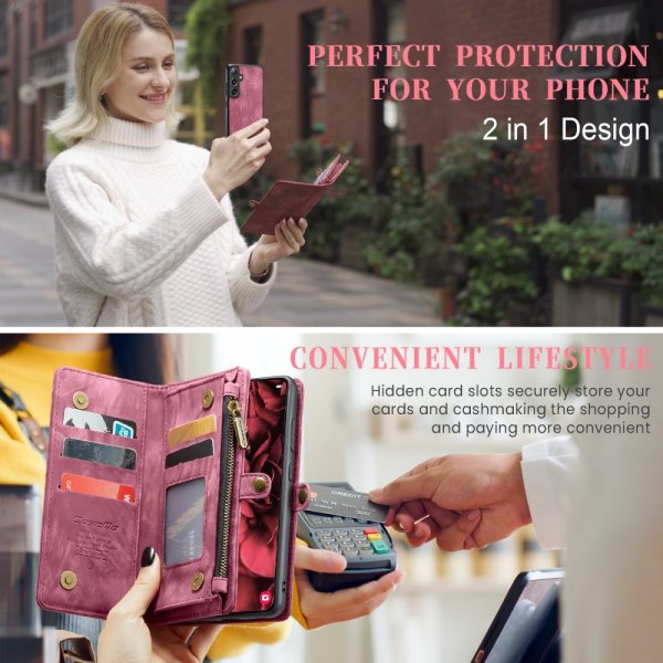 CaseMe Samsung Galaxy S25 Plus Etui 008 Series Aftageligt Cover Rød