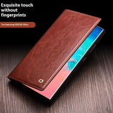 Qialino Samsung Galaxy S25 Plus Etui Ægte Læder Brun