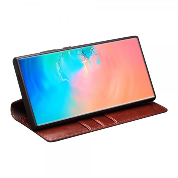 Qialino Samsung Galaxy S25 Plus Etui Ægte Læder Sort