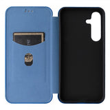 Samsung Galaxy S25 Plus Cover Kulfibertekstur Blå