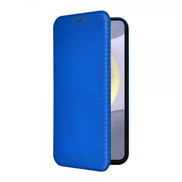 Samsung Galaxy S25 Plus Cover Kulfibertekstur Blå