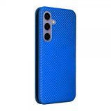 Samsung Galaxy S25 Plus Cover Kulfibertekstur Blå