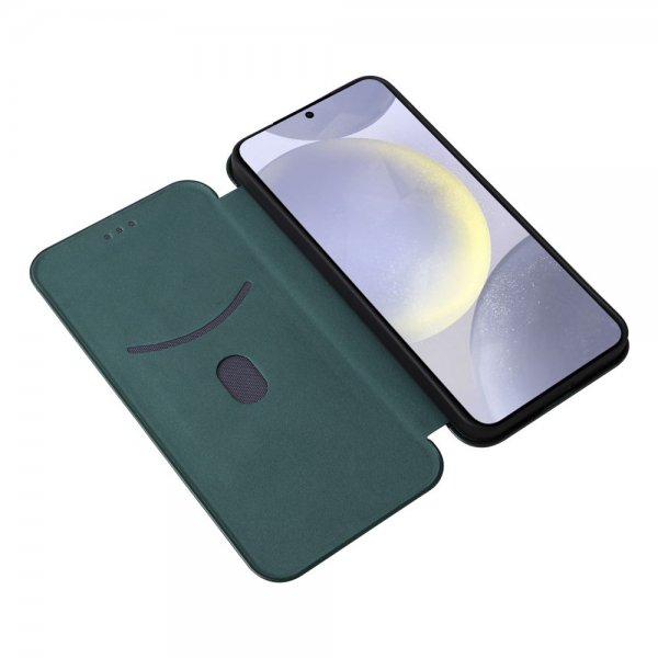 Samsung Galaxy S25 Plus Cover Kulfibertekstur Grøn