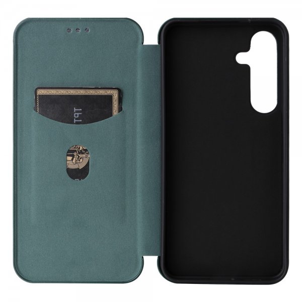 Samsung Galaxy S25 Plus Cover Kulfibertekstur Grøn