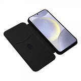 Samsung Galaxy S25 Plus Cover Kulfibertekstur Sort