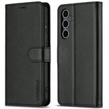 Lc.Imeeke Samsung Galaxy S25 Plus Etui med Kortlomme Stativfunktion Sort
