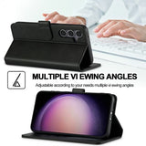 Lc.Imeeke Samsung Galaxy S25 Plus Etui med Kortlomme Stativfunktion Sort