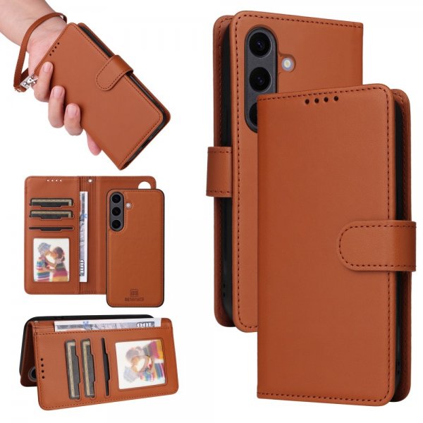 Betopnice Samsung Galaxy S25 Plus Cover med aftageligt etui 005 Brun