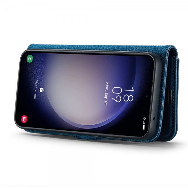 Dg.Ming Samsung Galaxy S25 Plus Etui med Aftageligt Cover Blå