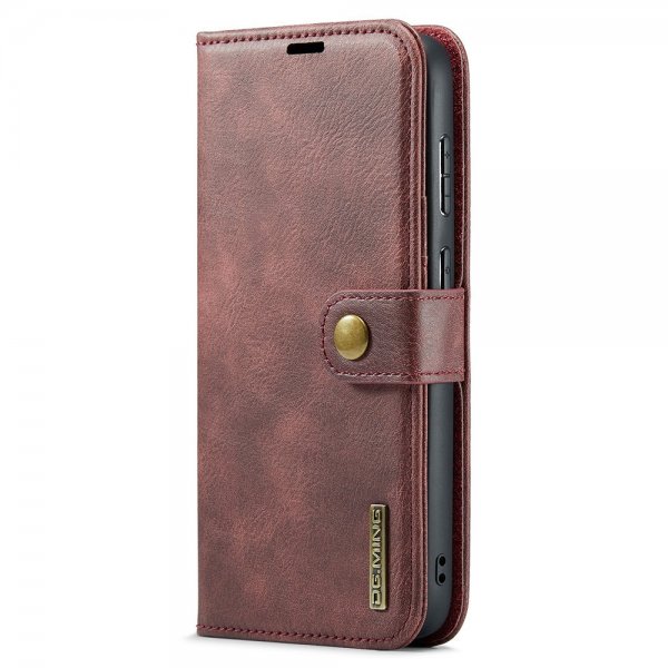 Dg.Ming Samsung Galaxy S25 Plus Etui med Aftageligt Cover Rød