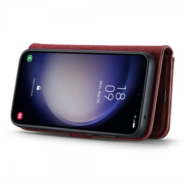 Dg.Ming Samsung Galaxy S25 Plus Etui med Aftageligt Cover Rød