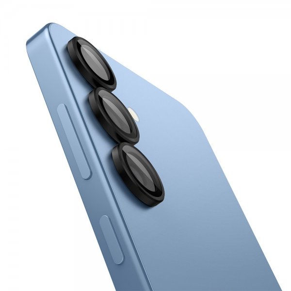 Spigen Samsung Galaxy S25 Plus Kamerabeskyttelse GLAS.tR EZ Fit Optik Pro 2-pak Sort