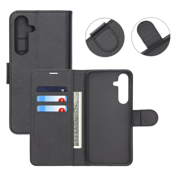 Samsung Galaxy S25 Plus Etui 3 Kortlommer Sort