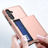 Samsung Galaxy S25 Plus Cover Card Slide Blå