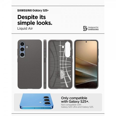 Spigen Samsung Galaxy S25 Plus Cover Liquid Air Marble Gray