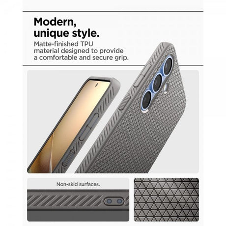 Spigen Samsung Galaxy S25 Plus Cover Liquid Air Marble Gray