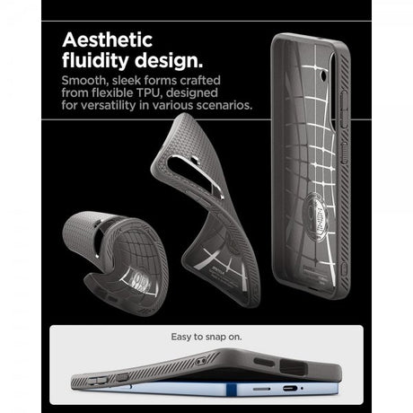 Spigen Samsung Galaxy S25 Plus Cover Liquid Air Marble Gray