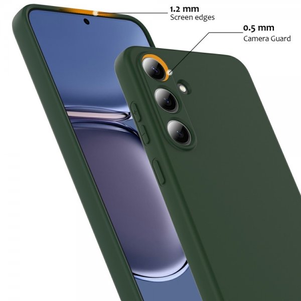 Samsung Galaxy S25 Plus Cover med Strop Silikone MagSafe Mørkegrøn