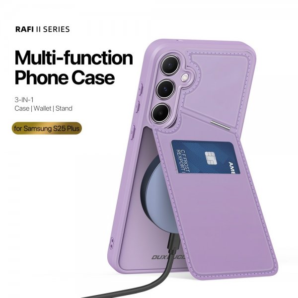 Dux Ducis Samsung Galaxy S25 Plus Cover Rafi II Series MagSafe Lilla