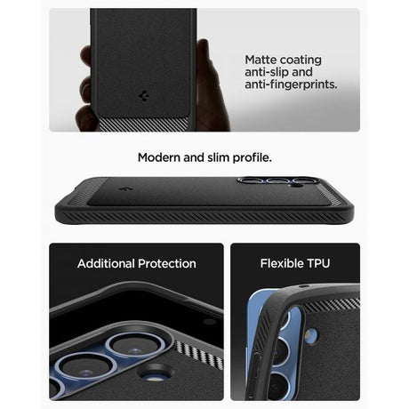 Spigen Samsung Galaxy S25 Plus Cover Rugged Armor MagFit Mat Sort