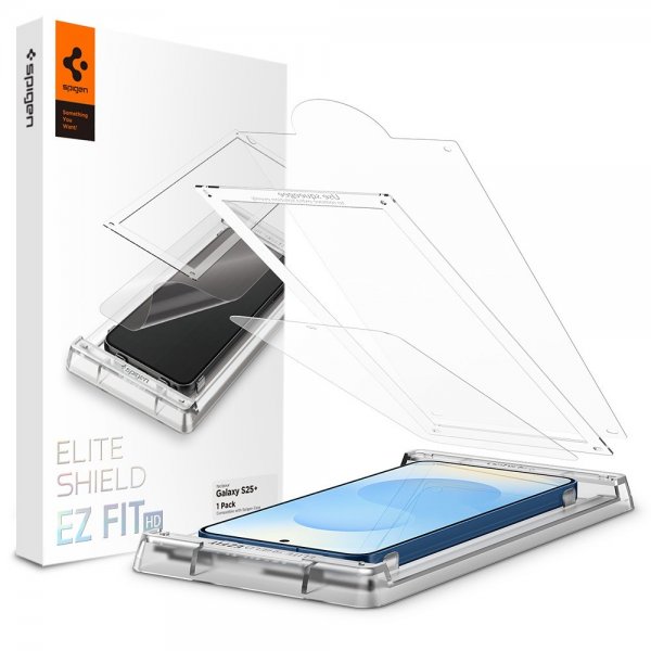 Spigen Samsung Galaxy S25 Plus Skærmbeskyttelse EliteShield EZ Fit