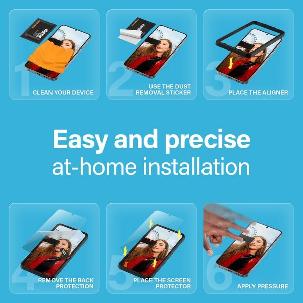 PanzerGlass Samsung Galaxy S24 Plus/Galaxy S25 Plus Skærmbeskyttelse Ultra-Wide Fit EasyAligner