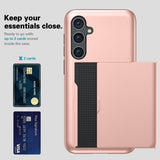 Samsung Galaxy S25 Cover Card Slide Blå
