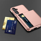 Samsung Galaxy S25 Cover Card Slide Grøn