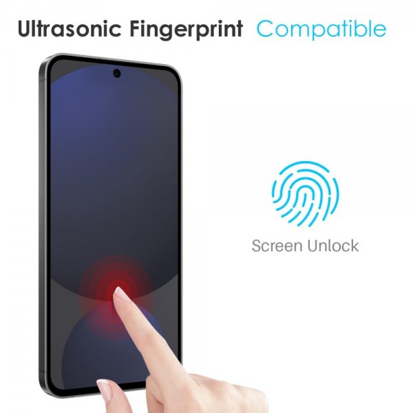 Northjo Samsung Galaxy S25 Cover med Skærmbeskyttelse og Kamerabeskyttelse 3-i-1