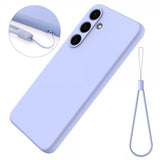 Samsung Galaxy S25 Cover med Strop Silikone Lilla