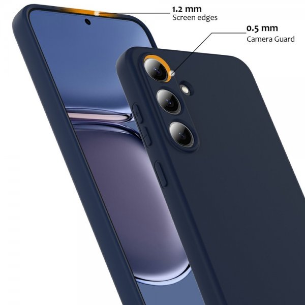 Samsung Galaxy S25 Cover med Strop Silikone MagSafe Mørkeblå