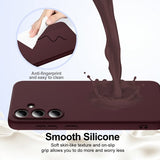 Samsung Galaxy S25 Cover med Strap Silikone MagSafe Vinrød