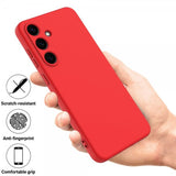 Samsung Galaxy S25 Cover med Strop Silikone Rød