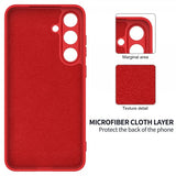 Samsung Galaxy S25 Cover med Strop Silikone Rød