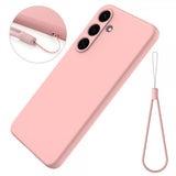 Samsung Galaxy S25 Cover med Strop Silikone Rosa