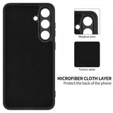 Samsung Galaxy S25 Cover med Strop Silikone Sort