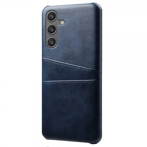 Samsung Galaxy S25 Cover med to Kortlommer Blå