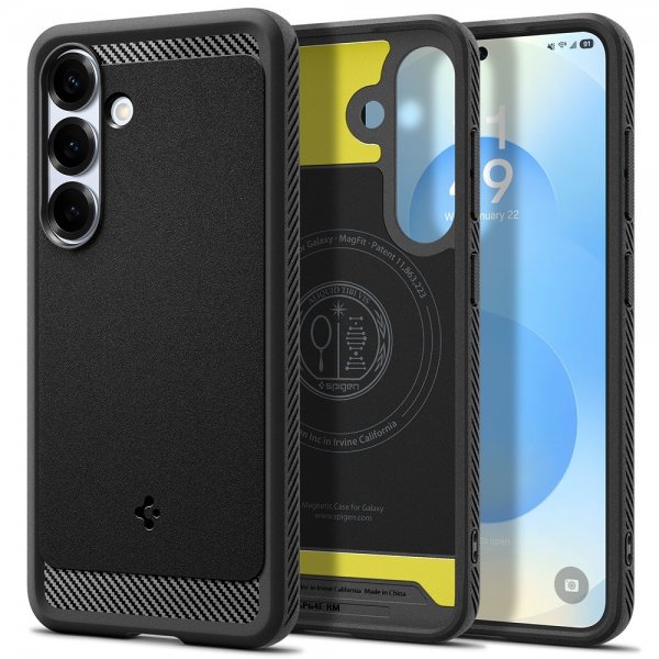 Spigen Samsung Galaxy S25 Cover Rugged Armor MagFit Mat Sort
