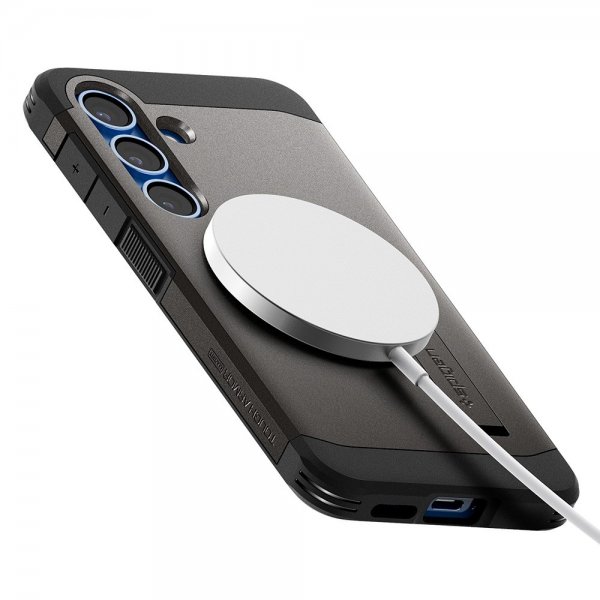 Spigen Samsung Galaxy S25 Cover Tough Armor MagFit Gunmetal